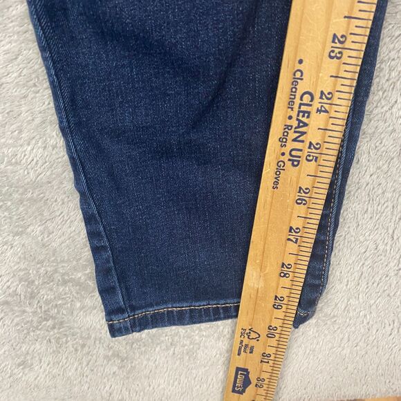 Vera Wang Jeans Womens 14 Blue Skinny Dark Wash Mid Rise Simply Vera Denim - Picture 6 of 11